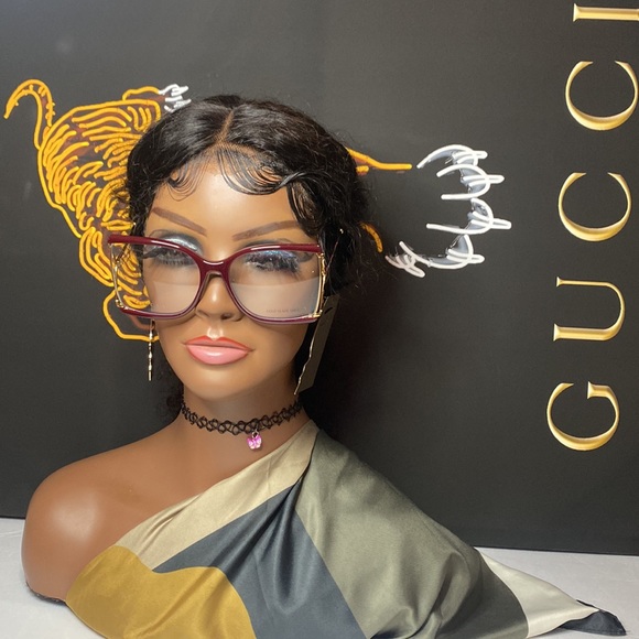 New- 🔥New GUCCI BUTTERFLY FASHION FRAMES GG0592S 003 RED/GOLD 60MM - Picture 9 of 16